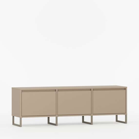 Tv-benk Bjorn 150-180x49 cm - Høy - med metallben