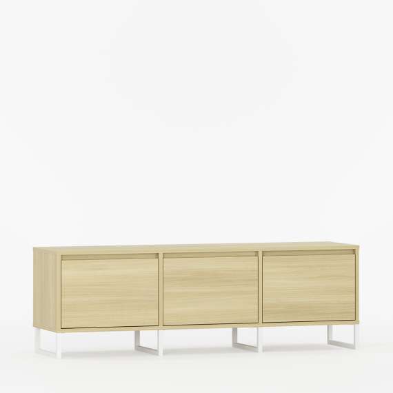 Tv-benk Bjorn 150-180x49 cm - Høy - med metallben