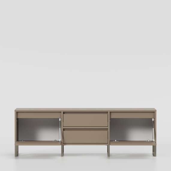 Tv-benk Bjorn 150-180x49 cm - Høy - med metallben