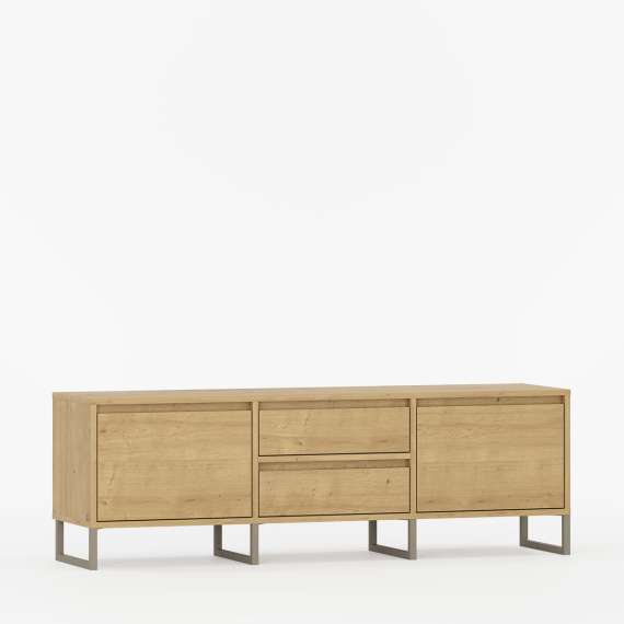 Tv-benk Bjorn 150-180x49 cm - Høy - med metallben