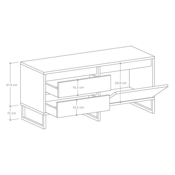 Tv-benk Bjorn 100-145x49 cm - Velg bredde og farge selv