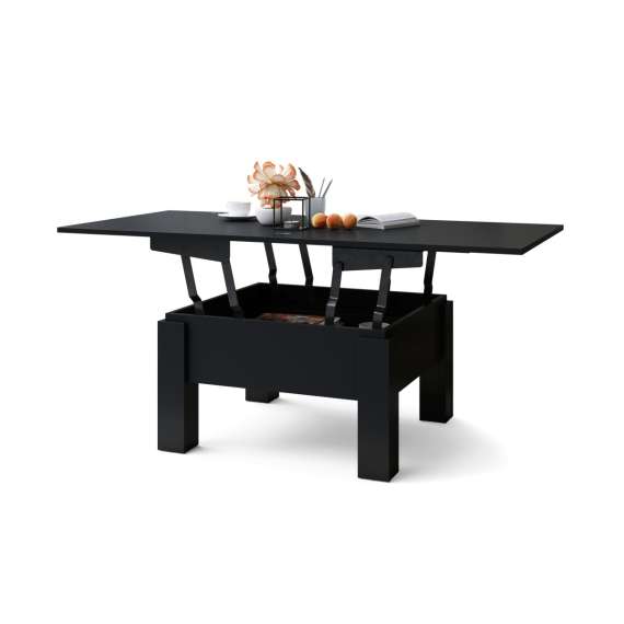 Sofabord Oslo 80-160 cm - svart matt