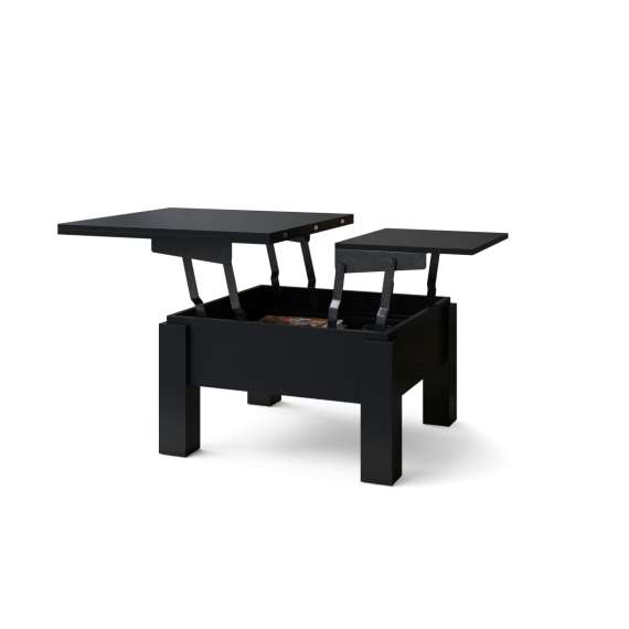 Sofabord Oslo 80-160 cm - svart matt