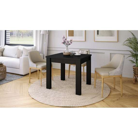 Spisebord Fonte 85-130 cm - Svart matt