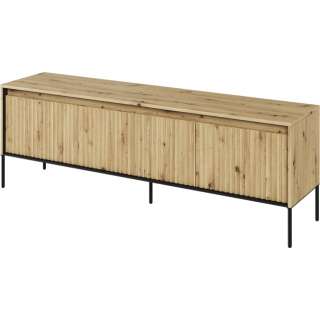 Tv-benk Trend 167x56 cm - metallben - Eik