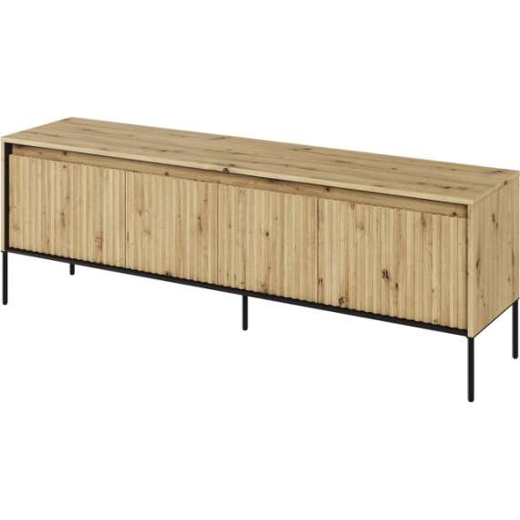 Tv-benk Trend 167x56 cm - metallben - Eik
