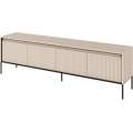 Tv-benk Trend 193x56 cm - metallben - 4 dører - Beige