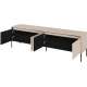 Tv-benk Trend 193x56 cm - metallben - 4 dører - Beige