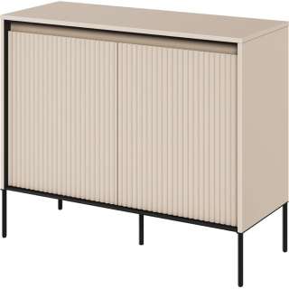 Skap Trend 98x82 cm - metallben - 2 dører - Beige