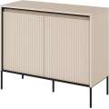 Skap Trend 98x82 cm - metallben - 2 dører - Beige