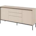 Skjenk Trend 166x82 cm - 2 dører - 3 skuffer - Beige