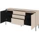 Skjenk Trend 166x82 cm - 2 dører - 3 skuffer - Beige