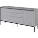 Skjenk Trend 166x82 cm - 2 dører - 3 skuffer - Grå