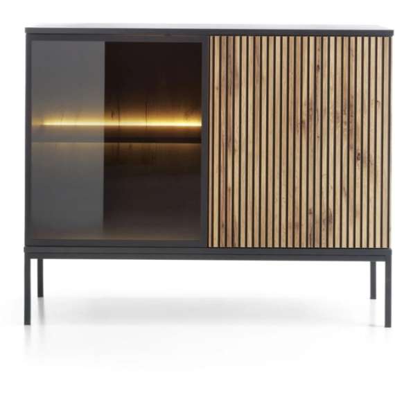 Skjenk Sento 104x83 cm - 2 dører - med belysning