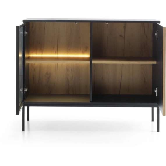 Skjenk Sento 104x83 cm - 2 dører - med belysning