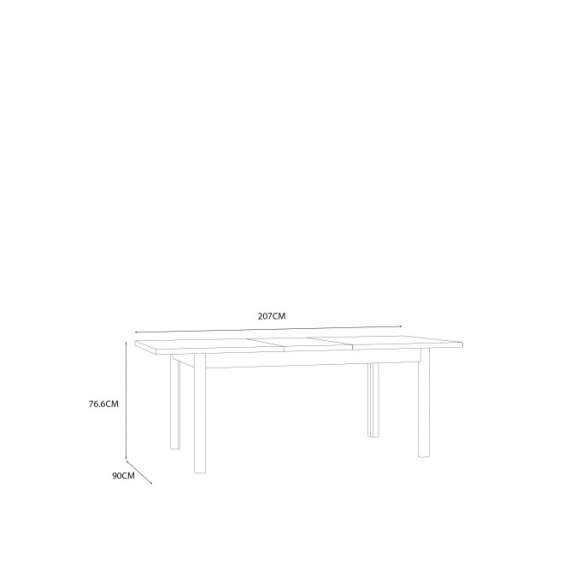 Spisebord Tyna 160-207 cm