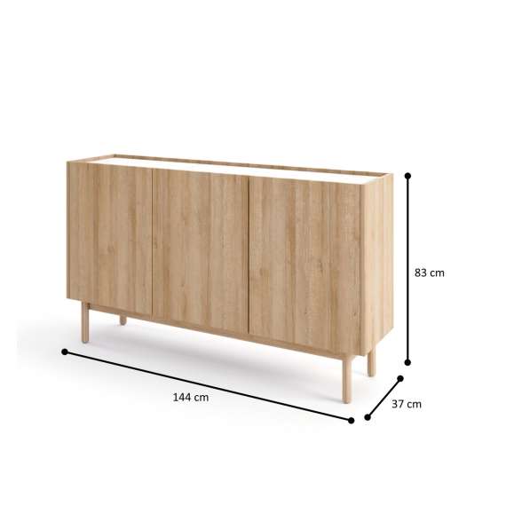 Skjenk Boho 144x83 cm - 3 dører