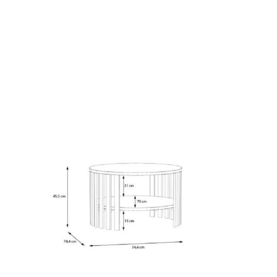 Salongbord FLURRY 74x45x74cm