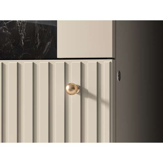 Vitrineskap SOPHIE 55 x190 - 1 dør - spiler