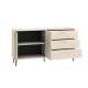 Kommode SOPHIE 160x85 - 2 dører 3 skuffer - spiler