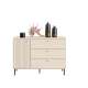 Kommode SOPHIE 120x85 - 1 dør 3 skuffer - spiler