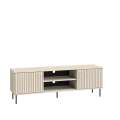 Tv-benk SOPHIE 160x53  - cashmere - 2 dører - riller