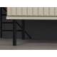 Tv-benk SOPHIE 160x53  - cashmere - 2 dører - riller