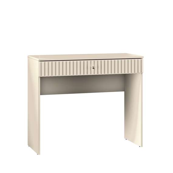 Sminkebord SOPHIE 92x78 - cashmere - 1 skuff - riller