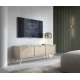 Tv-benk FOREST sand 158x52x38 cm - 3 dører