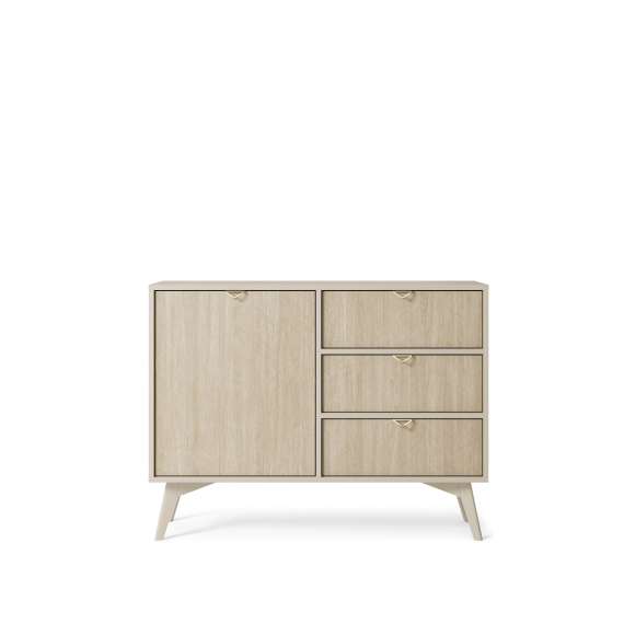Skjenk FOREST sand 106x80x38 cm - 1 dør 3 skuffer
