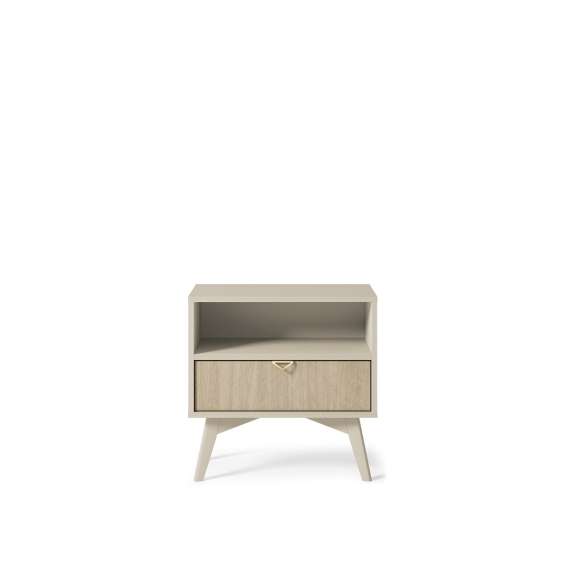 Nattbord FOREST sand 54x54x38 cm med skuff