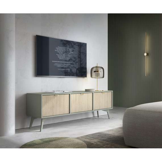 Tv-benk FOREST 158x52x38 cm - 3 dører