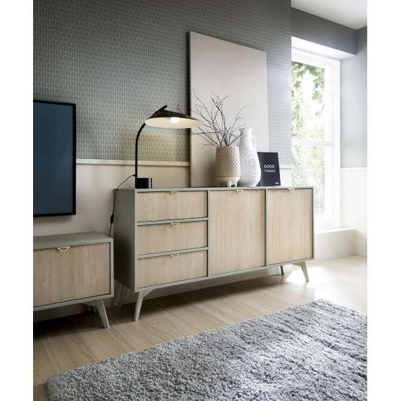 Skjenk FOREST 158x80x38 cm - 2 dører 3 skuffer