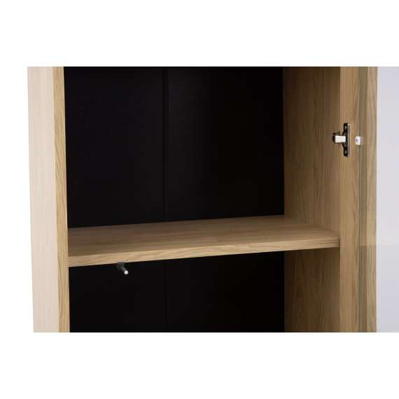 Vitrineskap ROTTERDAM 63x195 2 dører 2 skuffer