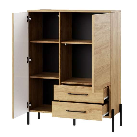 Skap ROTTERDAM 99x126 - 2 dører 2 skuffer