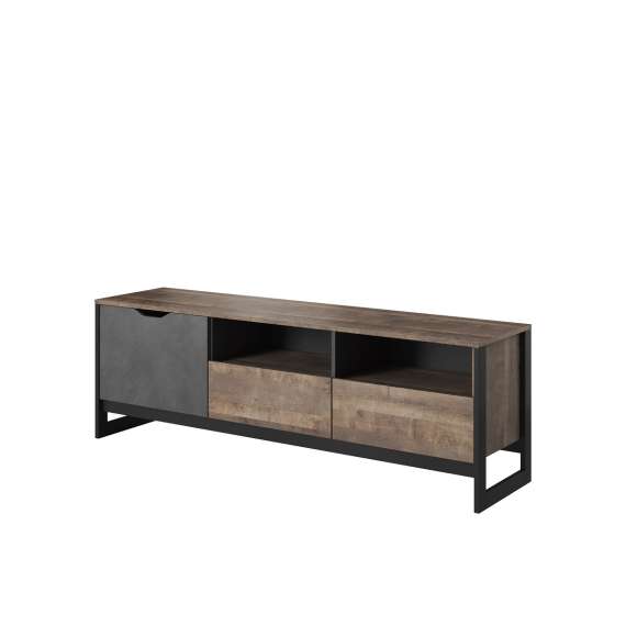 Tv-benk Arden 161 cm - Trelook - Mørk - loft stil