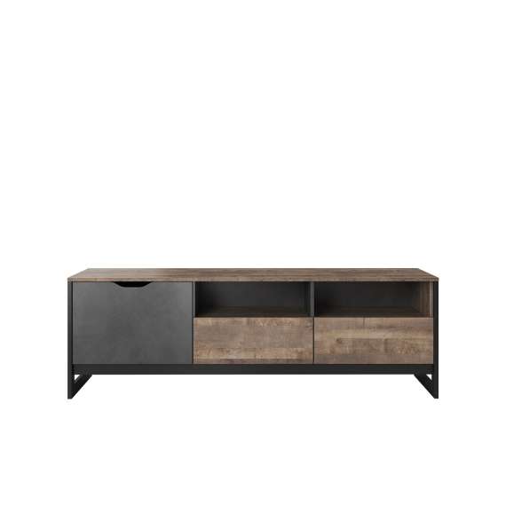 Tv-benk Arden 161 cm - Trelook - Mørk - loft stil