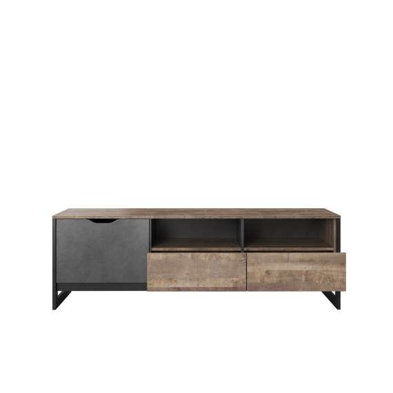 Tv-benk Arden 161 cm - Trelook - Mørk - loft stil