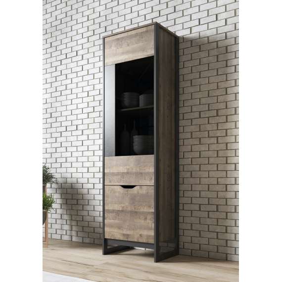 Vitrine Arden 56x194 cm - Trelook - Mørk - Loft stil