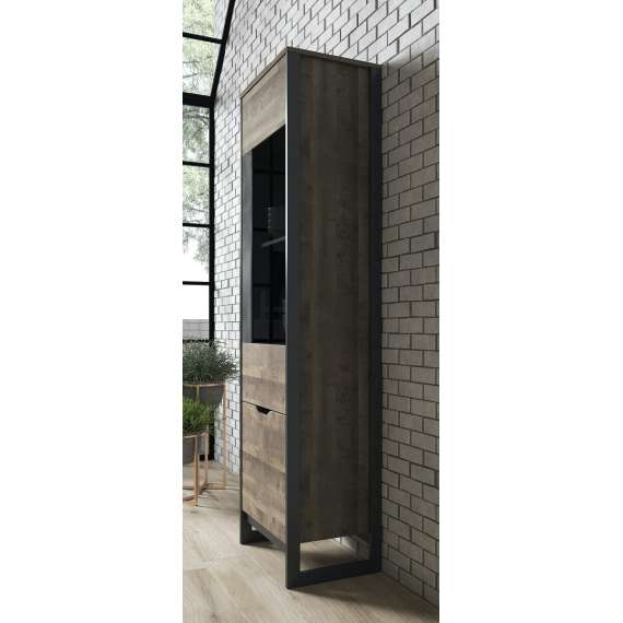 Vitrine Arden 56x194 cm - Trelook - Mørk - Loft stil