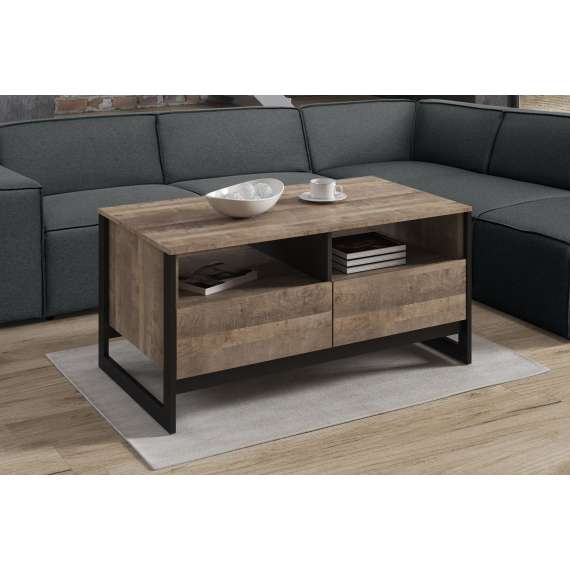 Stuebord Arden 109x53 cm - Trelook - Loft stil - med skuffer