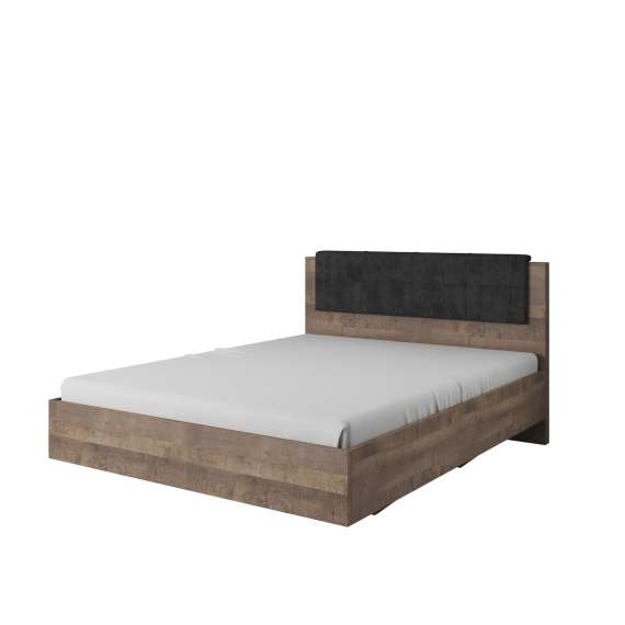 Seng Arden 160 cm - Trelook - Mørk - nattbord med LED