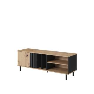 Tv-benk Madi 138x49 cm - dør - hyller