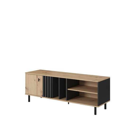 Tv-benk Madi 138x49 cm - dør - hyller