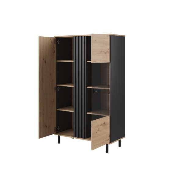 Vitrineskap Madis 90x149 cm - 2 dører