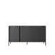Skjenk Lars 153x82 cm - med ben - 3 dører - Antrasitt