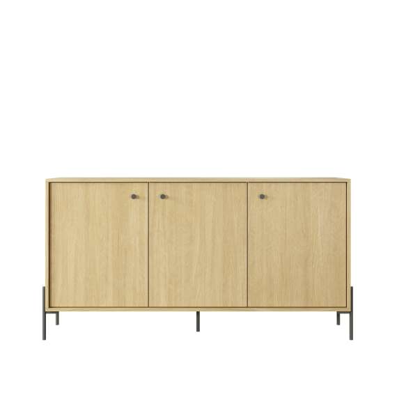 Skjenk SCANDI 157 - eik - fiskemønster - 3 dører