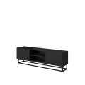 Tv-benk LOFTIA 160x52 cm - sort matt - metall ben