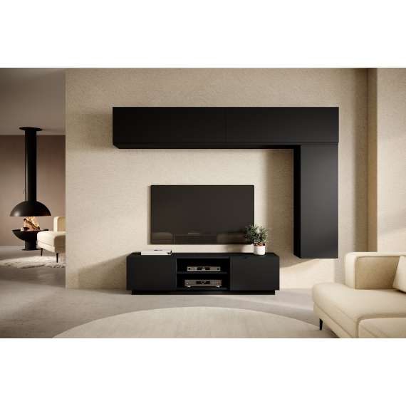 Tv-benk LOFTIA 160x41 cm - sort matt