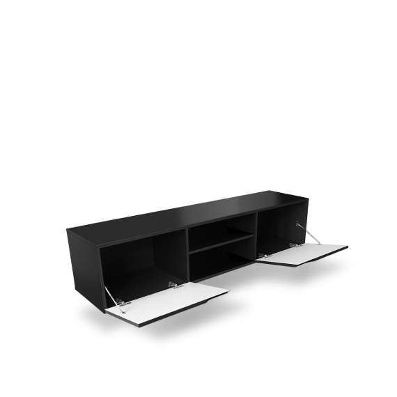 Tv-benk LOFTIA 160x36 cm - vegghengt - sort matt